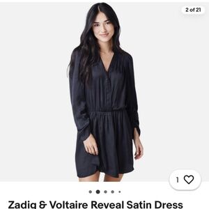 Zadig and Voltaire mini satin dress